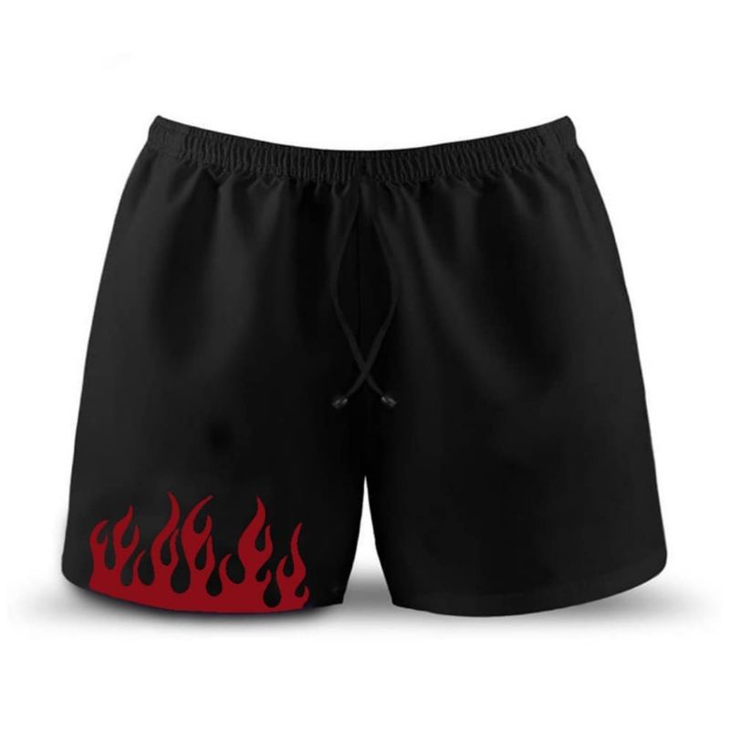 Celana Pendek Fire / Hot Pants Black White Fire