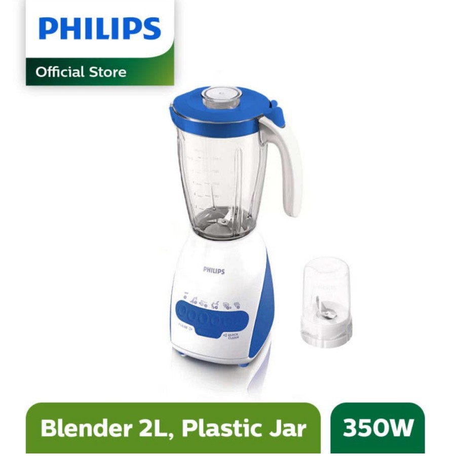 PHILIPS HR 2115 - Blender Plastik 2 Liter 2in1 2 Tabung