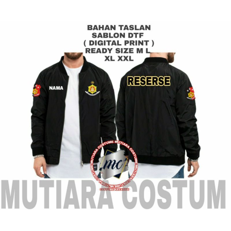 JAKET POLISI / JAKET BOMBER POLISI / JAKET RESERSE