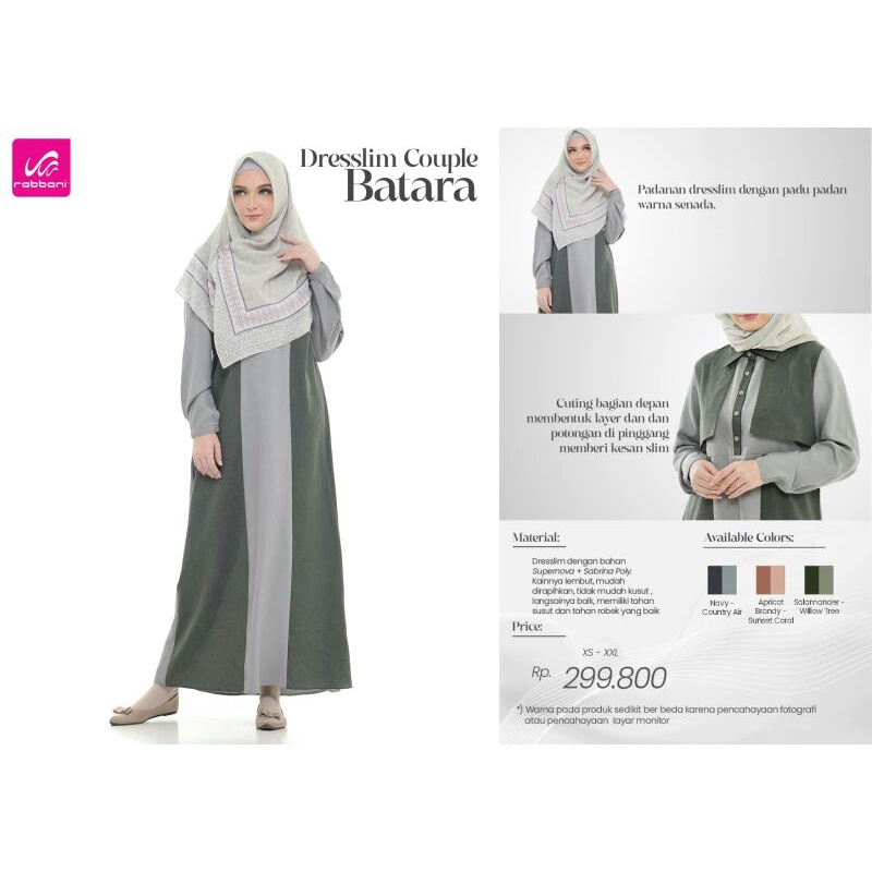 COUPLE BATARA - Dresslim Couple Batara - Kemko Couple Batara - Sarimbit Rabbani Couple Rabbani