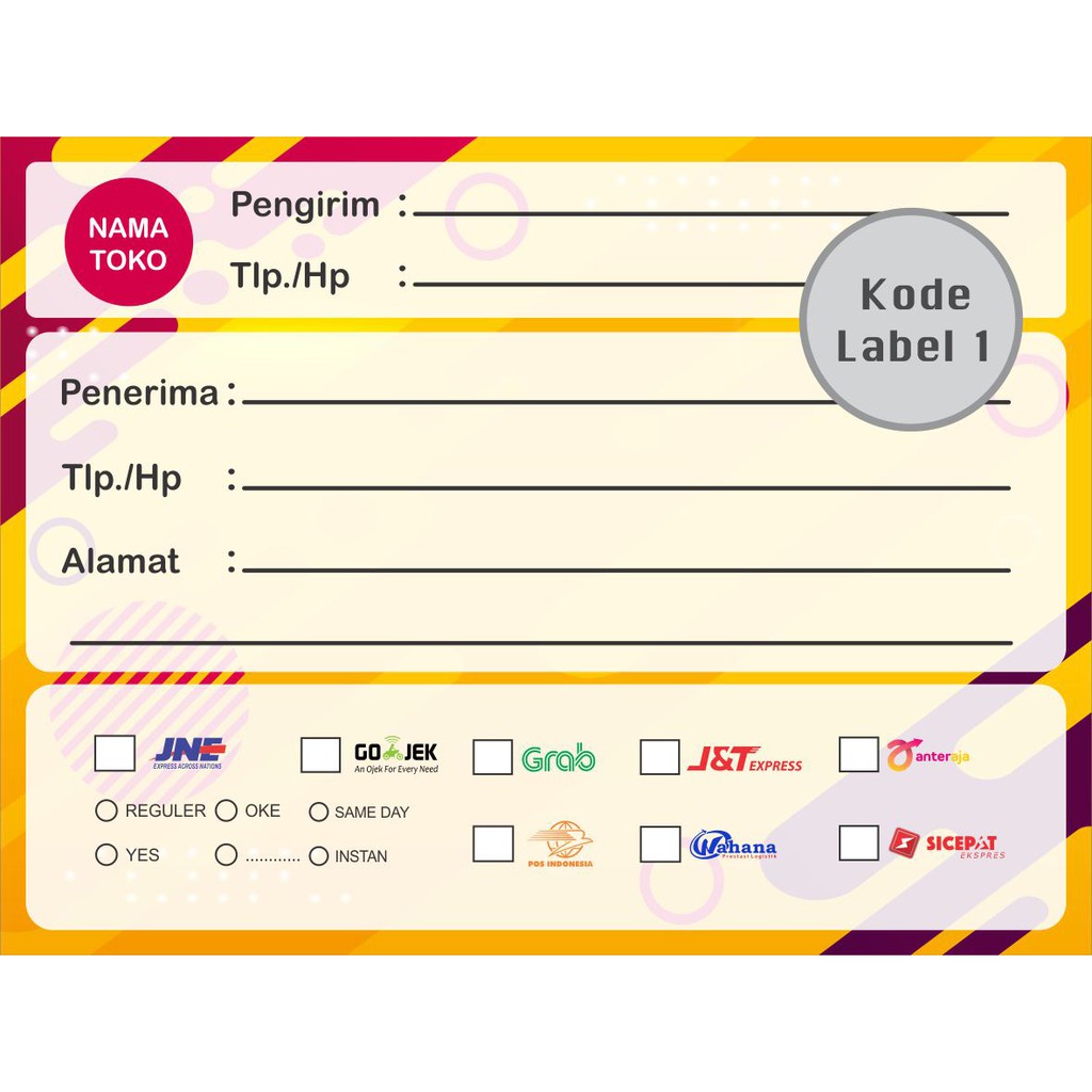 

Label atau Stiker Pengiriman Desain Unik dan Murah Meriah