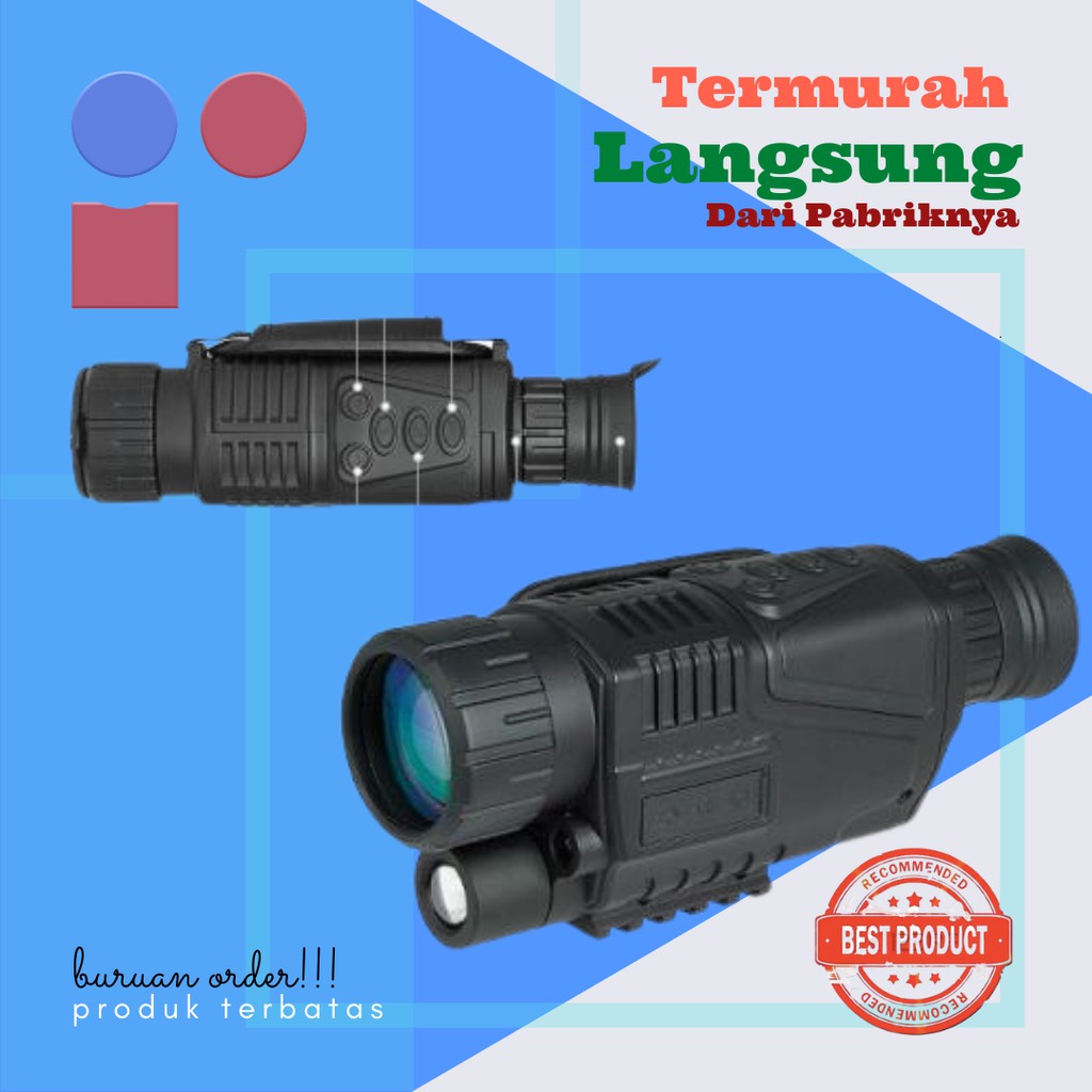 Teropong Night Vision Long Distance Monocular Telescope - 1000m