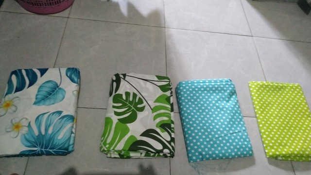 Bahan Kain Sprei Baby Dottie Ll Katun Cvc Ll Katun Star