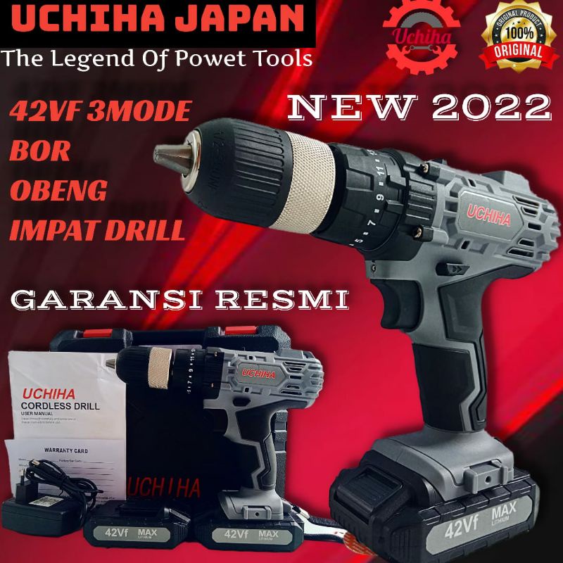BOR BATERAI CORDLESS UCHIHA 34VF IMPACT DRILL JAPAN