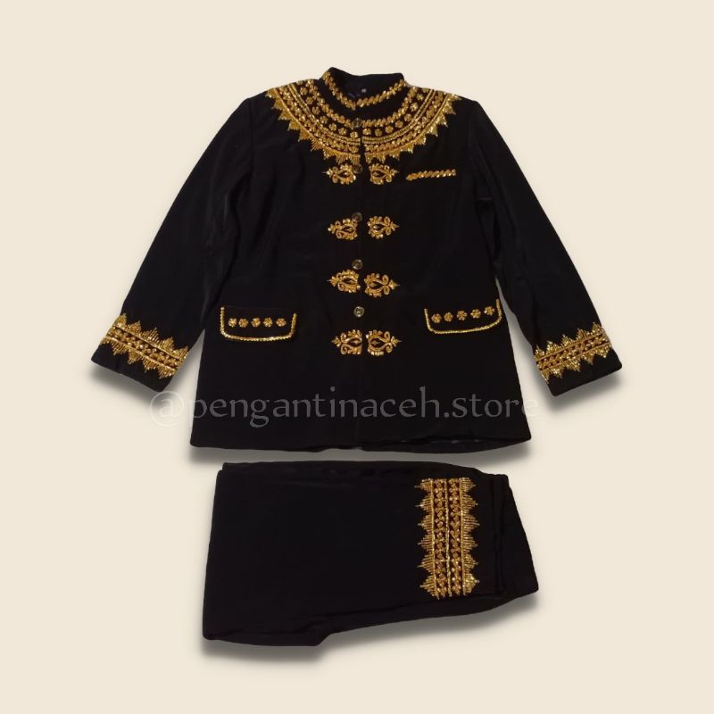 Baju Pengantin Aceh Cowok Full Payet/Baju Adat Aceh Laki-Laki 001