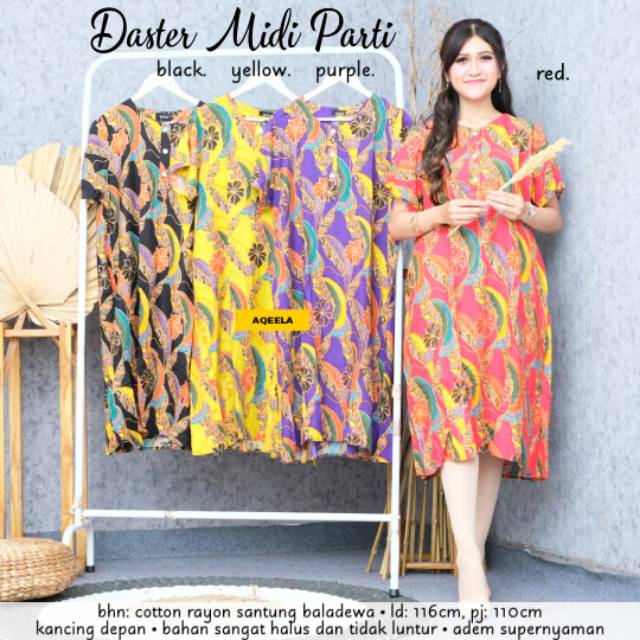 Daster Midi Parti Sarwendah ori Baladewa