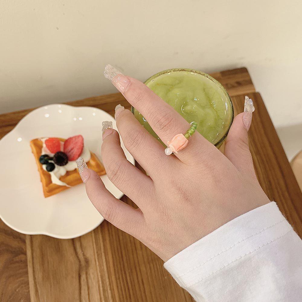 Cincin Knuckles Manik-Manik Gaya Elegan Untuk Wanita