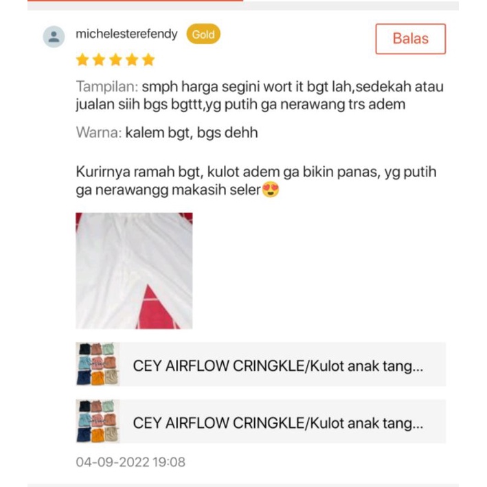 CEY AIRFLOW CRINGKLE/Kulot anak tanggung usia 6-17 tahun/celana panjang anak perempuan/kulot anak