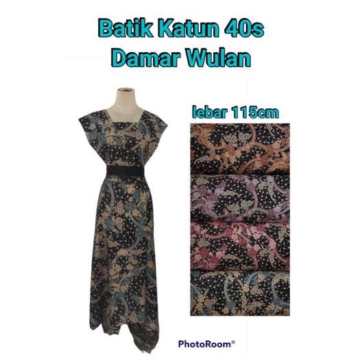 Bahan Kain Batik Katun 40s Damar Wulan / batik cotton halus lembut murah meteran