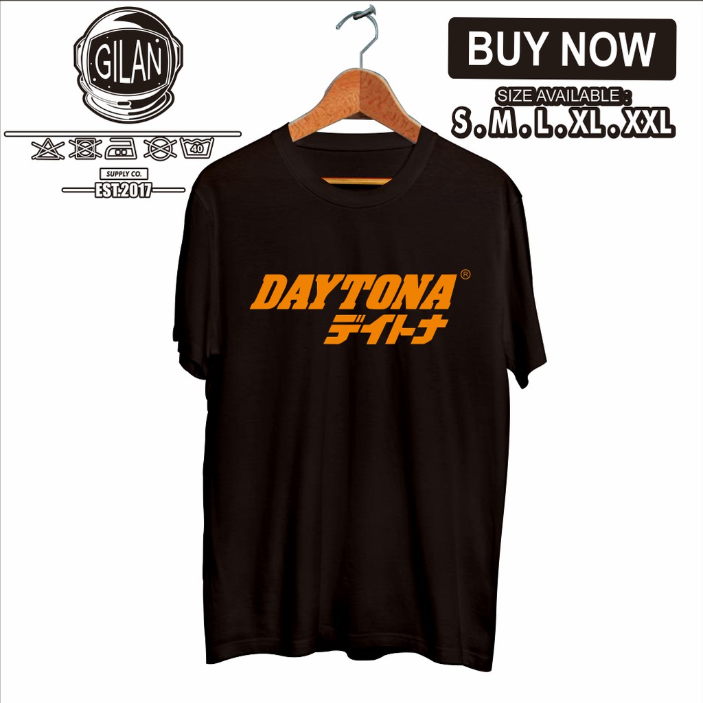 KAOS BAJU DAYTONA RACING BAHASA JEPANG OTOMOTIF PRODUCT -