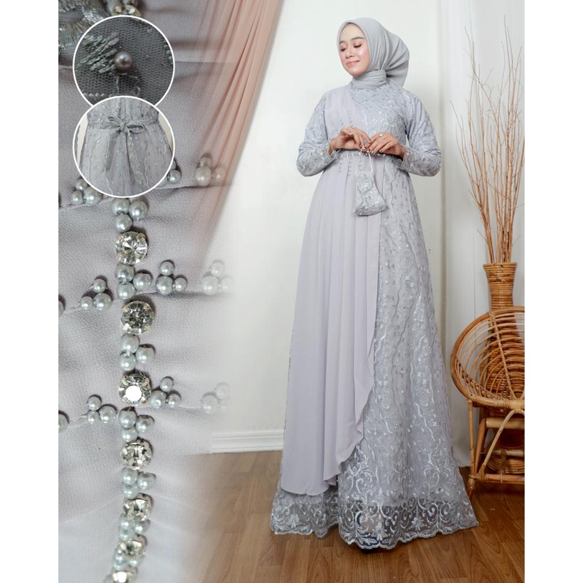 By GoldenStore - GAMIS MAUDY GAMIS MODERN GAMIS PESTA DRESS MEWAH GAMIS LEBARAN GAMIS KONDANGAN BAJU SERAGAM BAJU WISUDA GAMIS TULLE GAMIS MEWAH OUT FIT WANITA FASHION MUSLIM