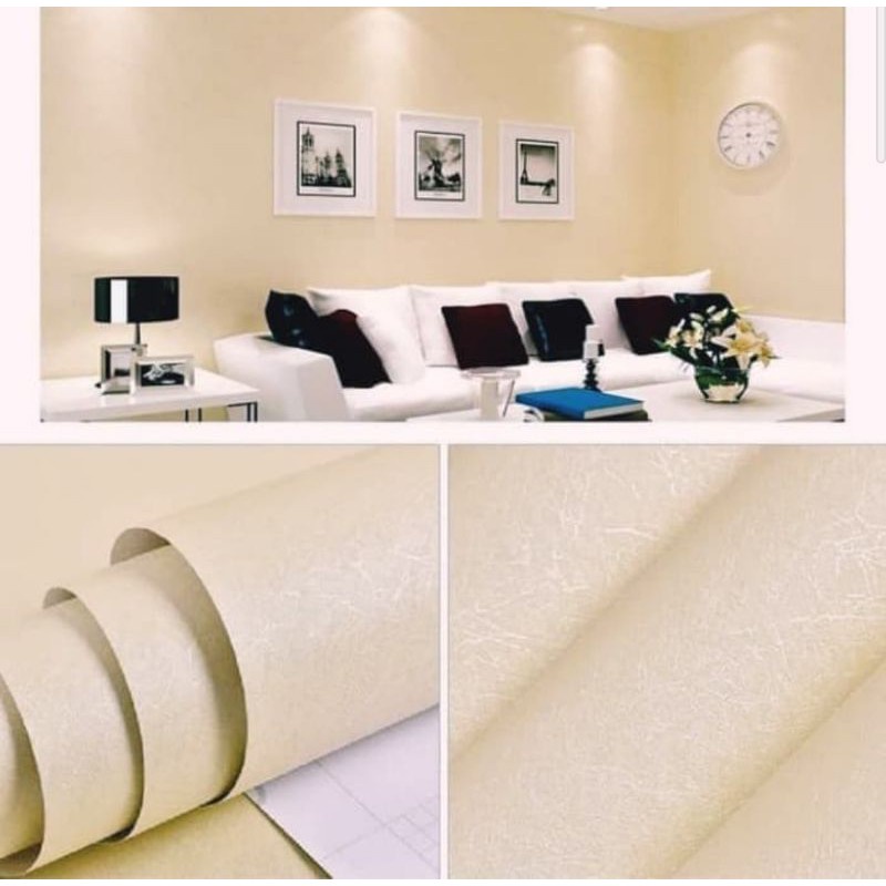 Wallpaper Dinding MOTIF POLOS 10m x 45cm