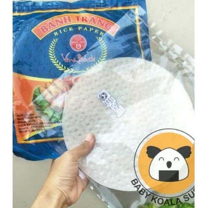

Rice Paper 22cm White 10s | Vietnam Spring Roll | Kulit Lumpia Putih