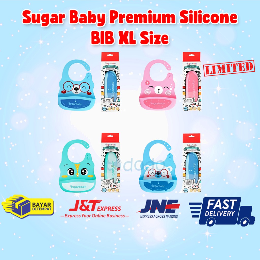 Sugar Baby Premium Silicone BIB XL Size - Bib Bayi