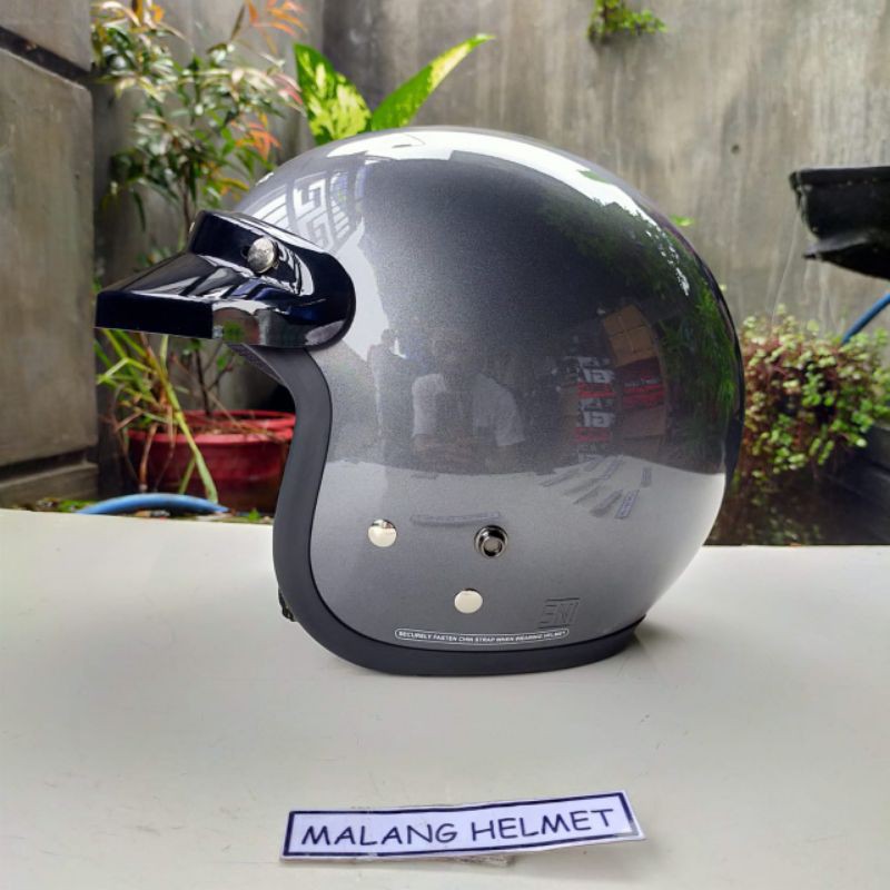 Helm Cargloss ORI Grey Glossy