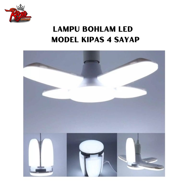 LK04 - LAMPU LED BUBBLE 4 SAYAP + 1 LAMPU TENGAH