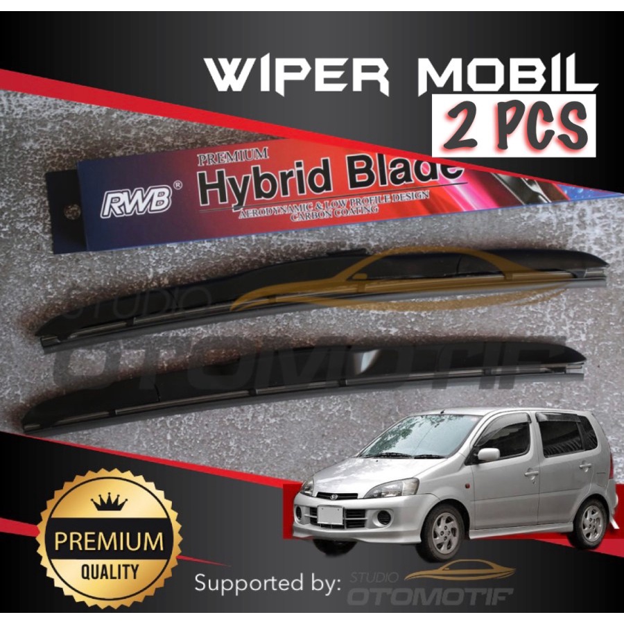 WIPER DAIHATSU YRV 2000-2005 HYBRID RWB / WIPER RWB DAIHATSU YRV 2 PCS