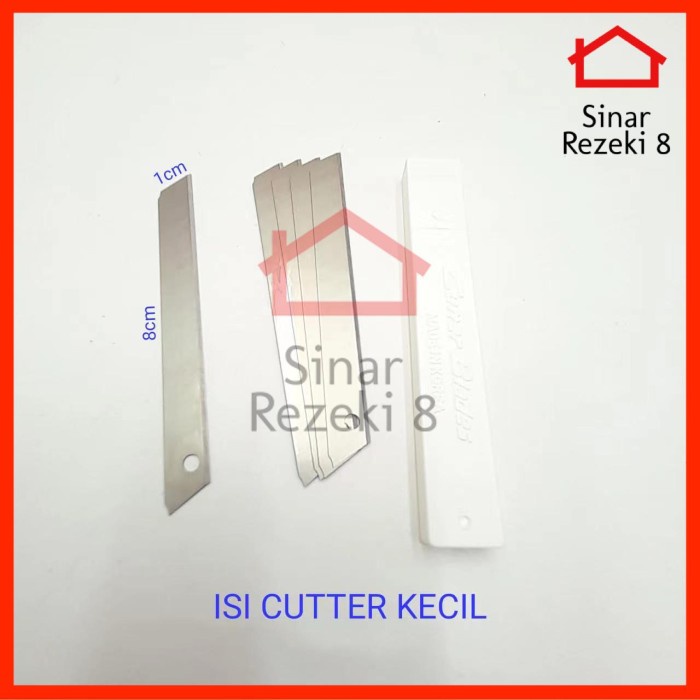 

Refill Isi Cutter KECIL Isi 5 PCS / Pisau Mata Pisau Potong Kertas