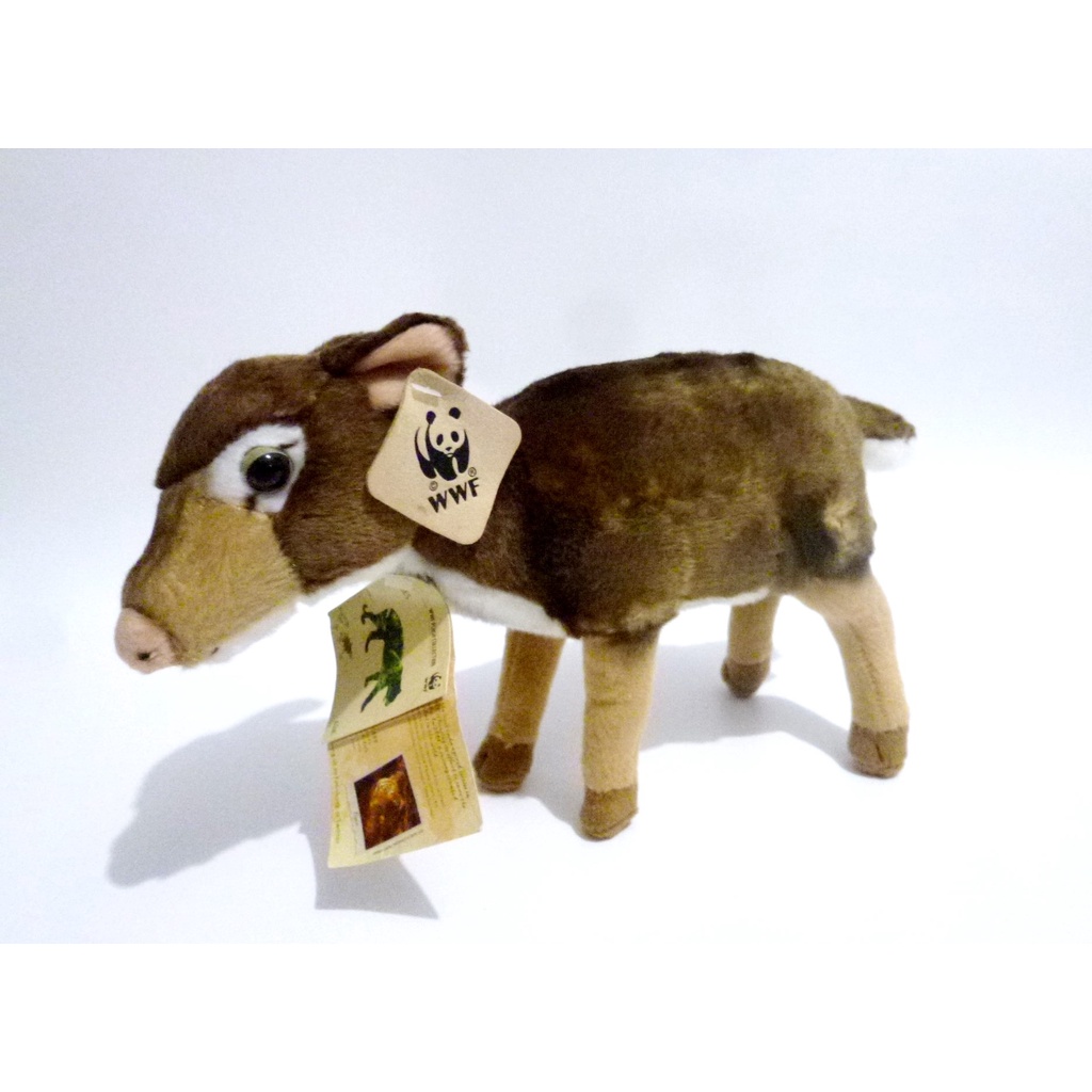 Boneka Kancil lesser mouse deer WWF Wild Animals Plush Doll Original