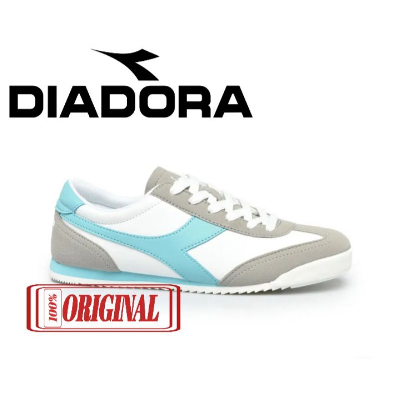 sepatu diadora durano white blue size 37