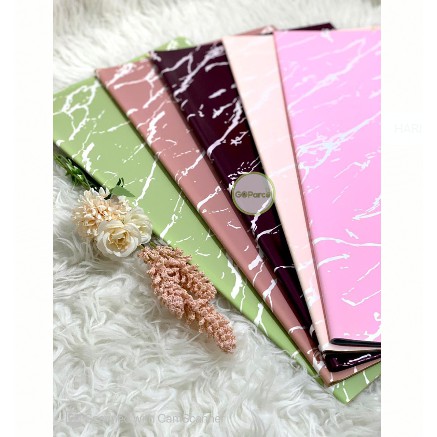 ( 5 Lembar ) BICOLOR SOLID MARBLE - FLOWER WRAPPING PAPER KOREAN CELLOPHANE PLASTIC WATERPROOF/ KERTAS BUNGA MARMER/ BUKET DOUBLE COLOR