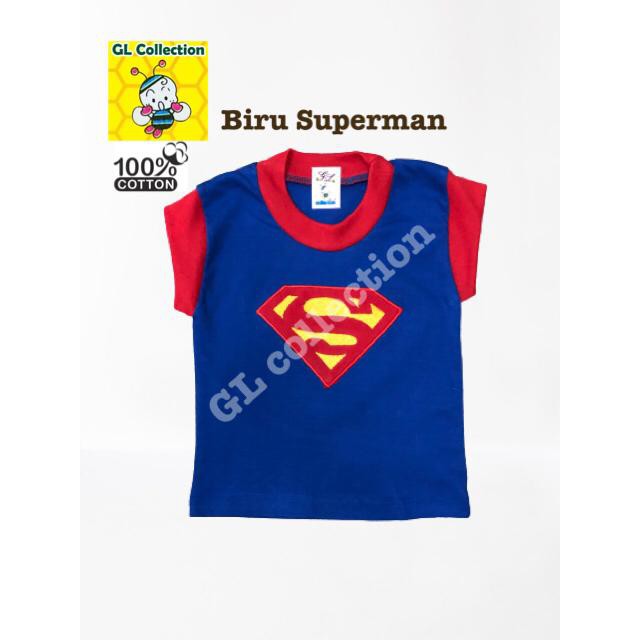 OBRAL! ISI 3PCS! ATASAN KAOS STALI BAYI ALL SIZE 0-6 BULAN WARNA BORDIR SUPERHERO