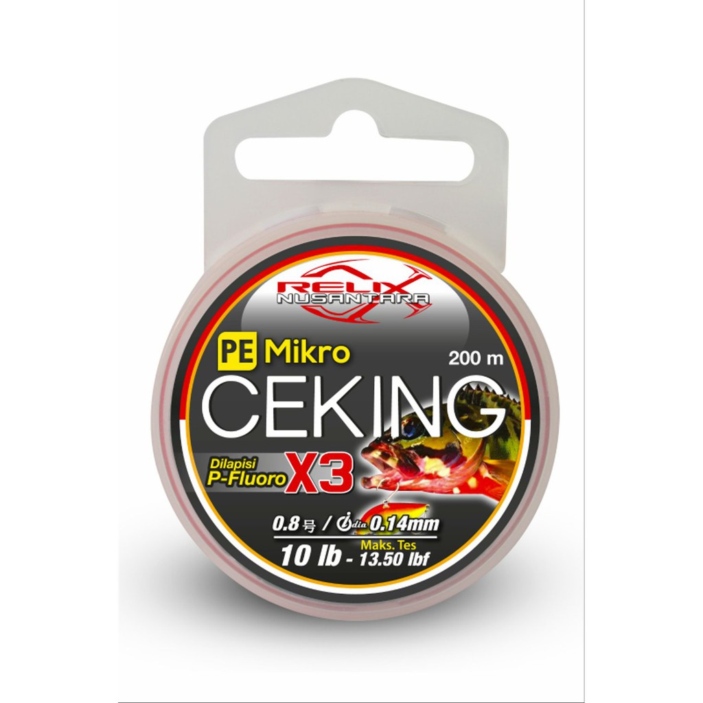 SENAR PE RELIX NUSANTARA CEKING 200M PE0.8 10LB 0.14MM