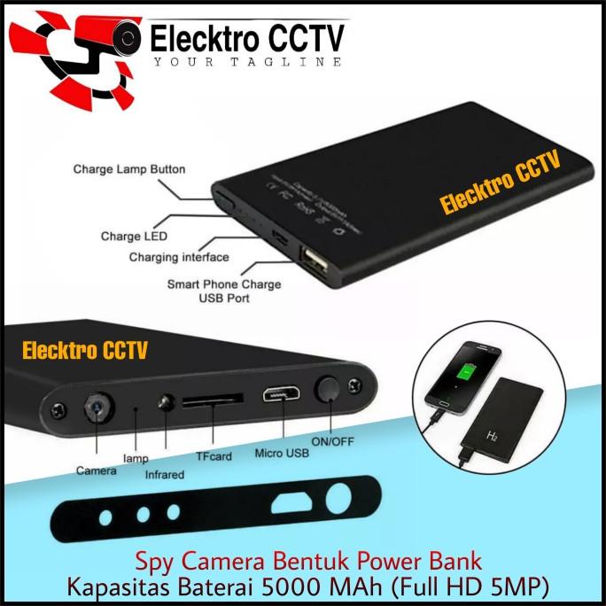 Spy Kamera Powerbank Full HD H2 5000Mah/Spy cam Powerbank h2 fullhd