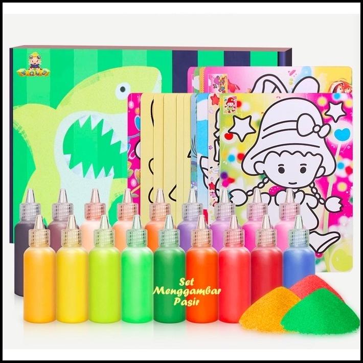 

Sand Art Complete Set - Set Mewarnai Dengan Pasir Creative Painting