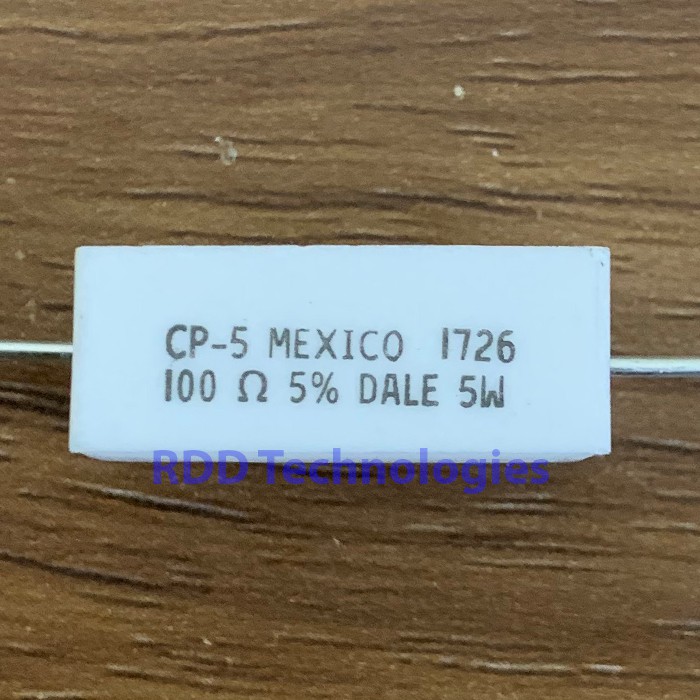 Resistor wirewound 100 ohm 5watt Vishay