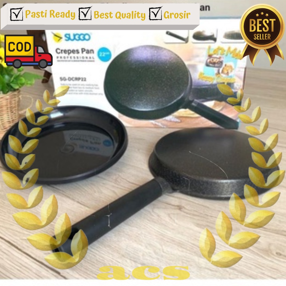 Wajan Teflon + Loyang Alat Membuat Kue Serbaguna Crepes Pan Suggo 22cm