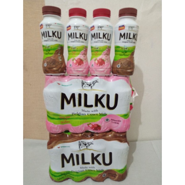 

Susu uht Milku coklat/stroberi sepack
