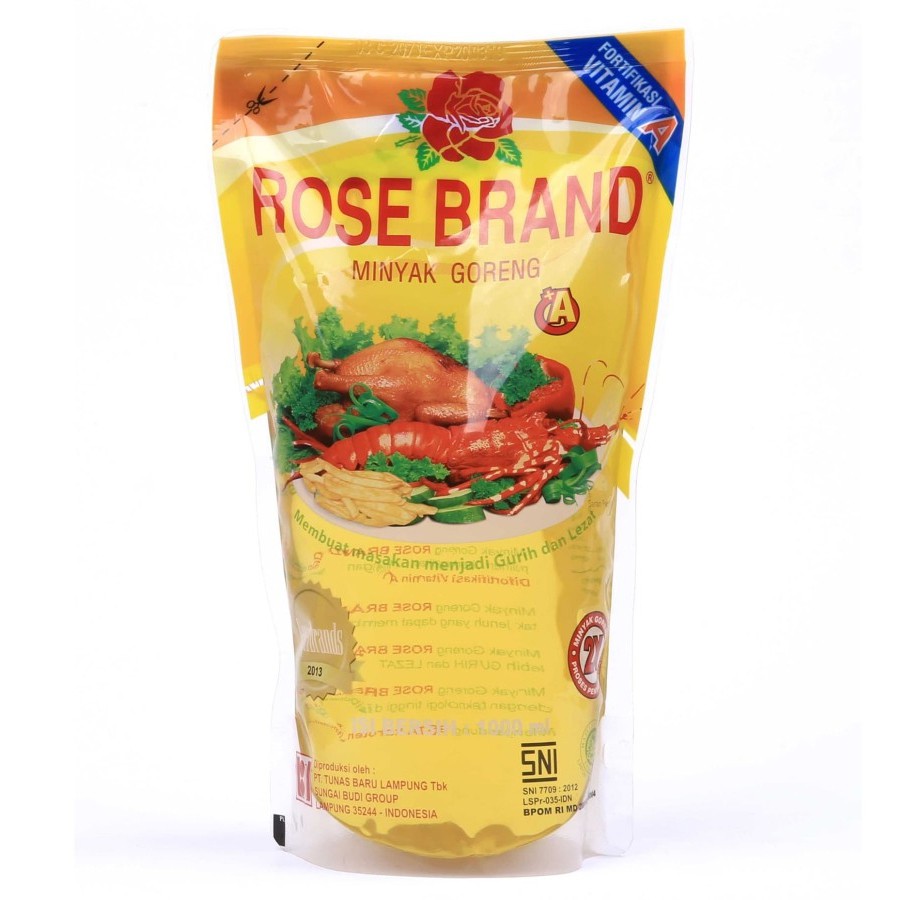 MINYAK GORENG ROSE BRAND 1 LTR SAWIT FRIED OIL ROSEBRAND POUCH HALAL