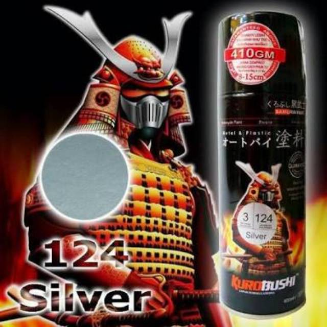 Pilox Samurai paint silver / 124