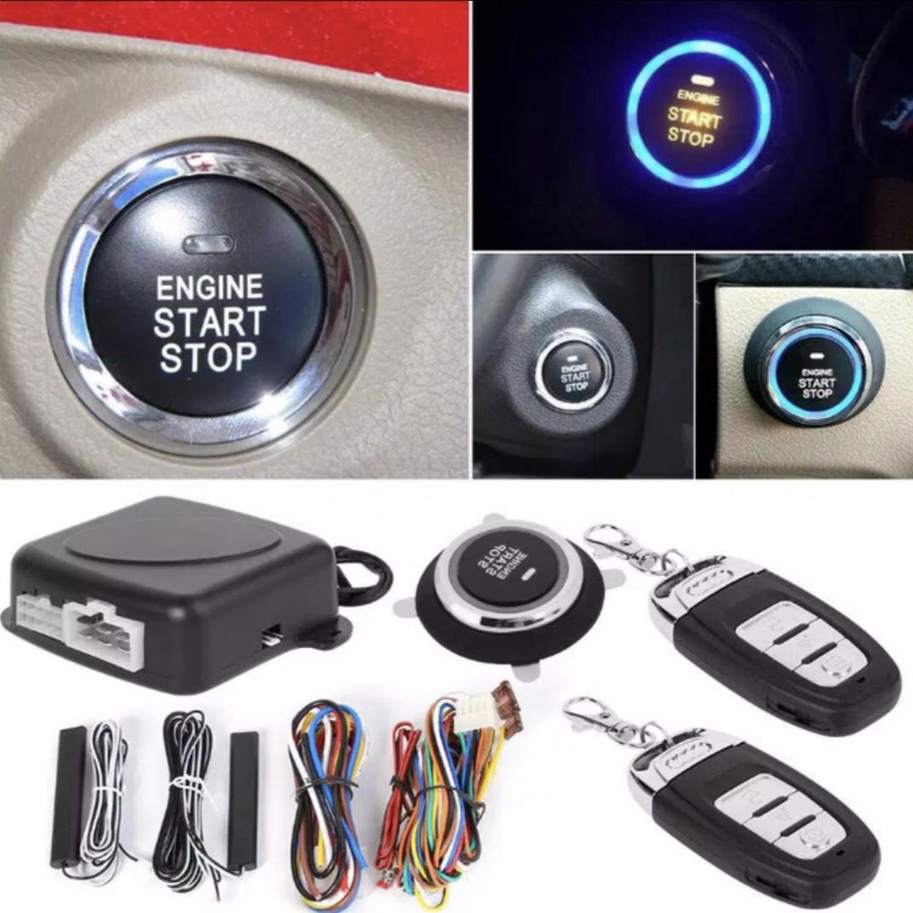 CAR ALARM MOBIL KEYLESS PUSH BUTTON ENGINE START / STOP KUNCI TOYOTA GSTORE