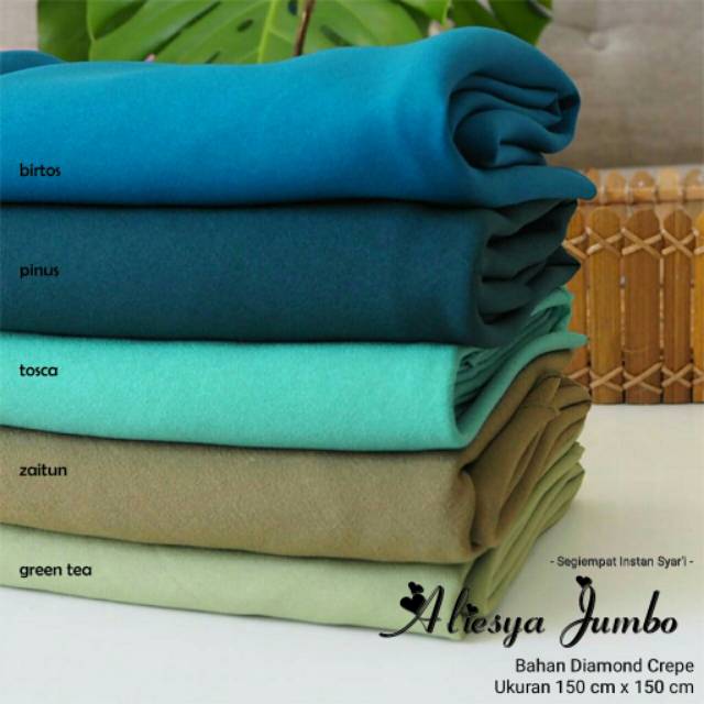 TOP FAVORITE HIJAB ALIESYA JUMBO PREMIUM - BAHAN DIAMOND CREPE