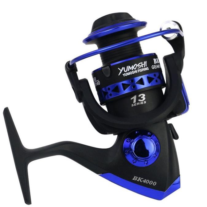 Reel Pancing Yumoshi Bk1000-7000 Spool Metal Biru 12Bb+1 - Bk4000