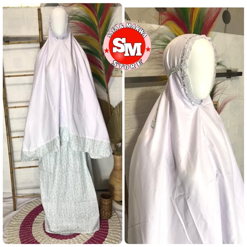 mukena dewasa katun polos mix katun jepang ori||mukena santri