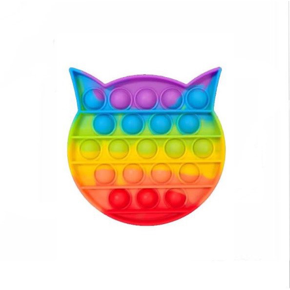 MAINAN ANAK POP IT MURAH POPIT SQUARE RAINBOW MULTICOLOR FIDGET PUSH BUBBLE PENGHILANG STRESS COD-KUCING