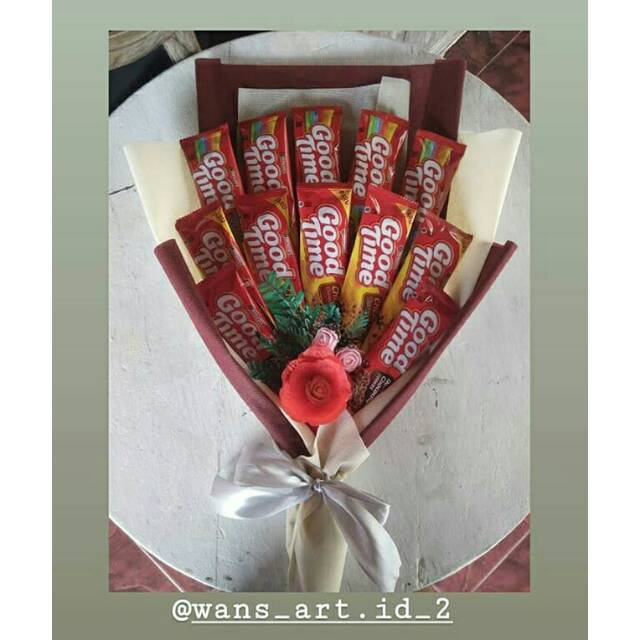 Buket snack bouquet  jajan bouquet  bunga makanan 