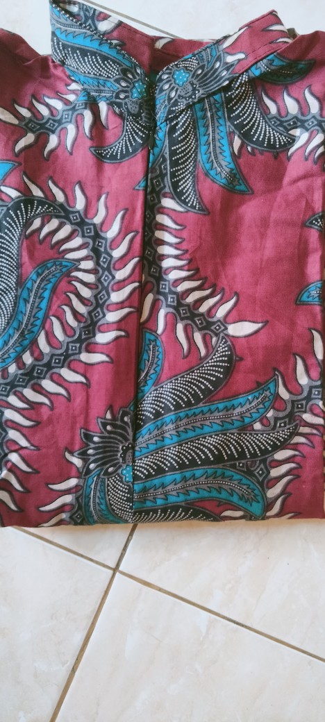 Gamis Batik (cod) Manggar Gamis Batik Pesta Model Terbaru