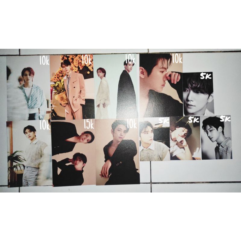 [seventeen svt] postcard minicard unitcard joshua scoups jeonghan vernon dk dokyeom woozi wonwoo min