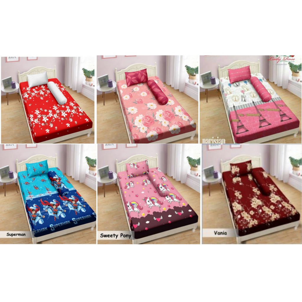 Sprei Lady Rose Karakter Motif Varian - Uk 120x200