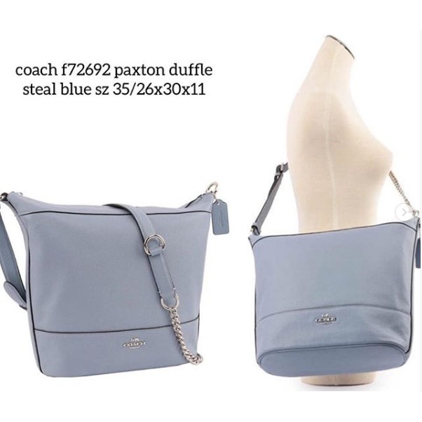 Tas Coachh F72692 Paxton duffle steel blue sz 35/26x30x11cm