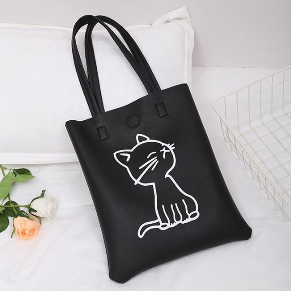 tas tote kucing cat tote shoulder bag (1B5) bta406