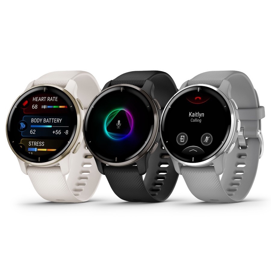 Garmin  Sport Smart Watch Venu 2 Plus Stainless Steel Bezel - Garansi TAM 2 Tahun