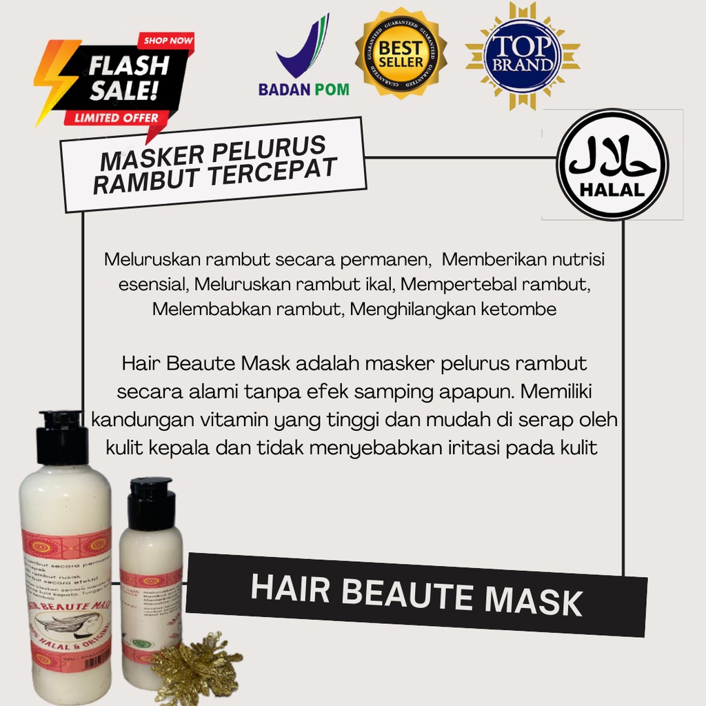 Masker Rambut Pelurus / Masker Pelurus Rambut Permanen / Pelurus Rambut Permanen / Masker Keratin / Sampo Keratin / Anti Keriting / Rambut Lurus / Masker Rambut Rusak / Masker Rambut