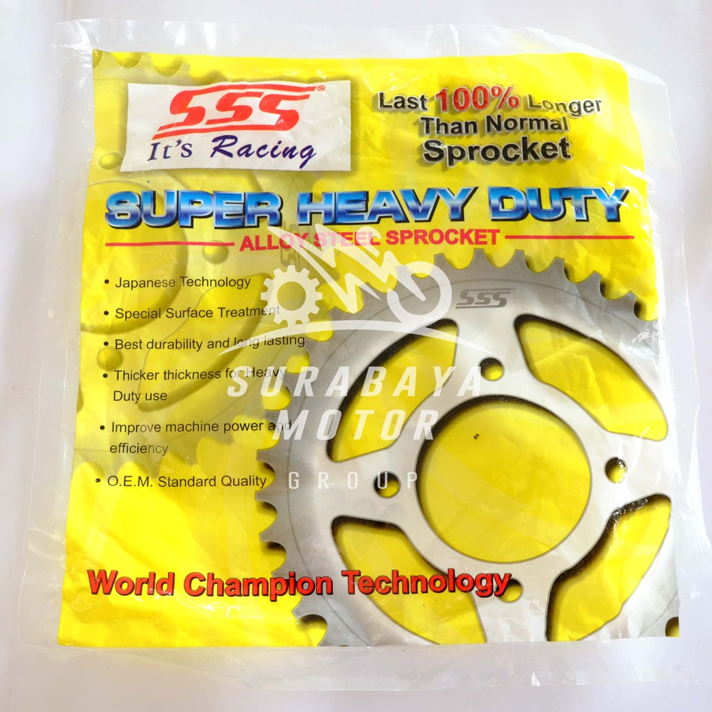 Gear Belakang SSS 428 Satria Lama 2T Smash Shogun Titan 125 Ukuran 35 36 38 39 40 42 43 44 45 Suzuki