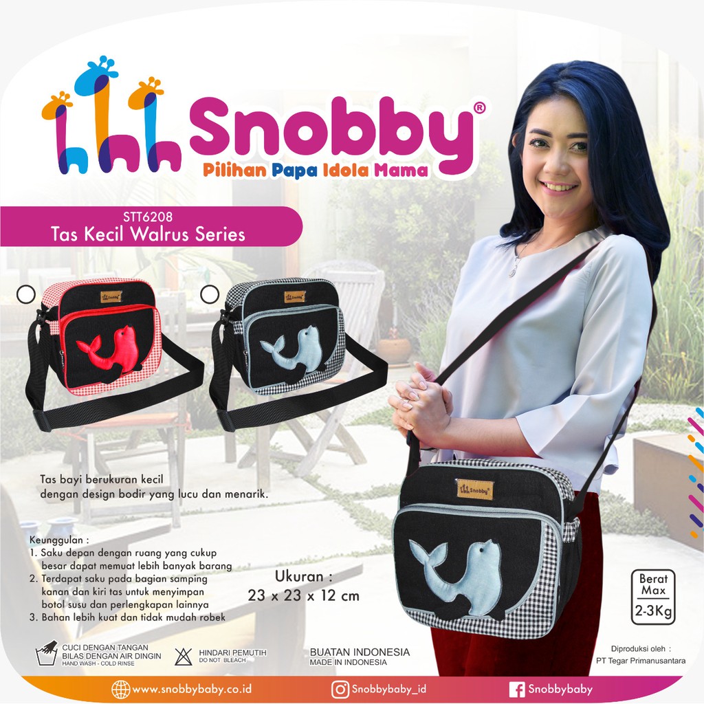 NEW snobby tas kecil walrus series STT 6208