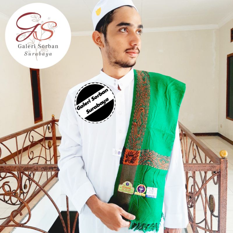 Sorban Hijau Arab Almas Kashmir Tristar